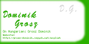 dominik grosz business card